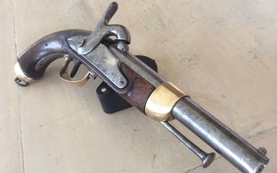 France - Manufacture Royale de Maubeuge - réglementaire 1822 T- Cavalry - Percussion - Pistol - 17,6
