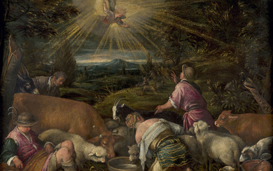 Francesco BASSANO Bassano del Grappa, 1549 - Venise, 1592 L'annonce aux bergers