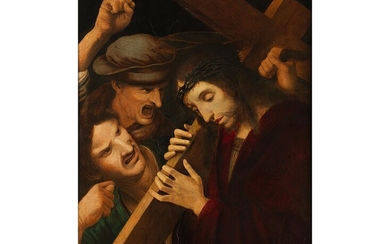 Francesco Giovanni Maineri, tätig 1489 – 1506, zug., Der kreuztragende Christus