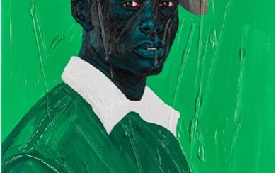Francis Annan Affotey White Collar Green Jacket