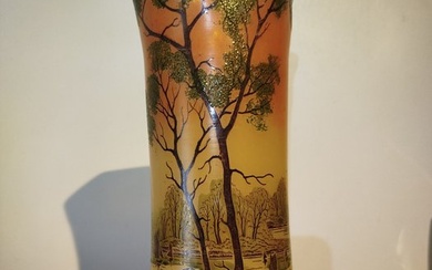 François Théodore Legras (1839-1916)- Vase émaillé lacustre répertorié modéle "Toul" -- - Single-flower vase - Glass