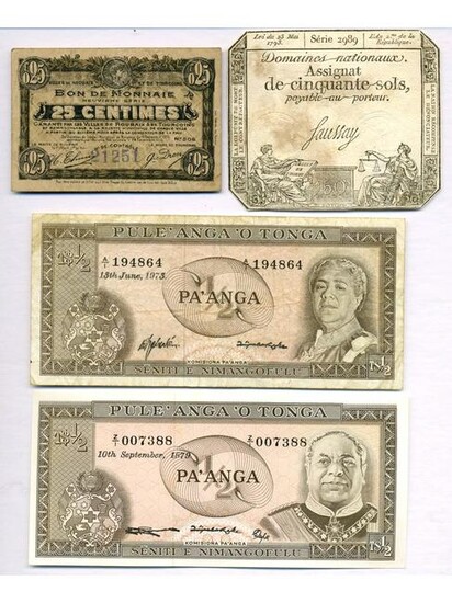 French Revolution , WWI Emergency and Tongan Notes