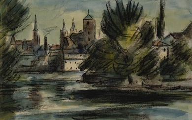 Friedrich Feigl, Czech 1884-1965 - Breslau, 1927; watercolour on paper, 30.5 x 41 cm (ARR)