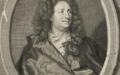 G.DUCHANGE (*1662) after RIGAUD (*1659), Portrait of