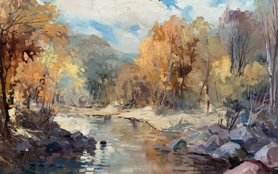 Geza Gordon Marich, Oil On Canvas, Fall Landscape