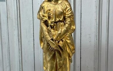 Gilt Bronze Virgin Mary Figure