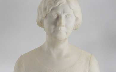 Giuseppe Gambogi Marble Bust of a Woman