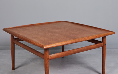 Glostrup, coffee table/side table, teak, 1960s, Denmark.