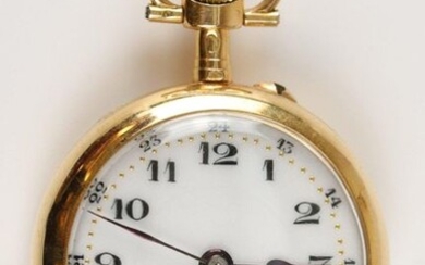 Gold collar watch (750). Gross weight : 15.80 gr