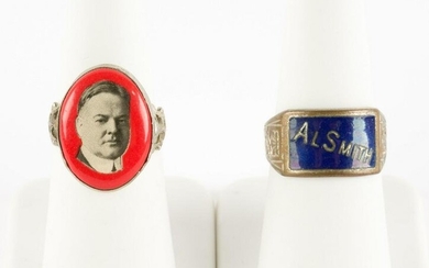 H. Hoover and A. Smith 1828 Election Rings