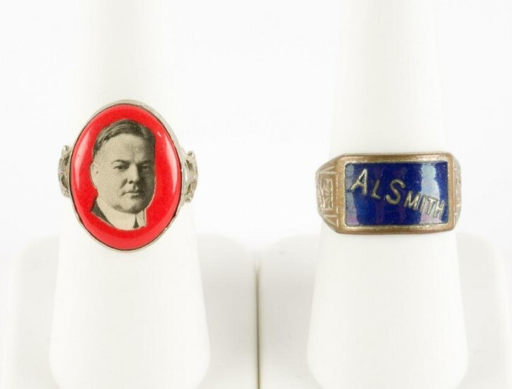 H. Hoover and A. Smith 1828 Election Rings