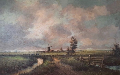H.J. Wijngaard (1922-2012) - Hollands landschap