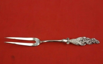 Harlequin by Reed and Barton Sterling Silver Lemon Fork with Snapdragon 5 1/2"