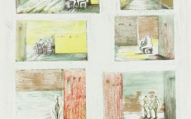 Henry Moore (1898-1986); Figures in Settings;