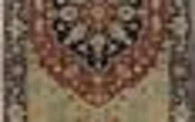 Heriz Serapi Hand-Knotted Oriental Runner Rug 4X10 Kitchen Decor Hallway Carpet