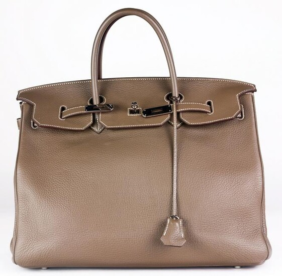 Hermes Birkin 40cm Etoupe handbag