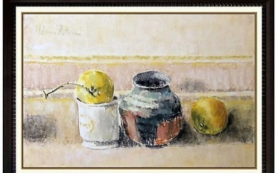 Hobson Pittman Pastel Painting Original Signed Still Life Fruit Food Artwork