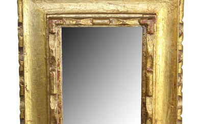 Italian petite mirror in gilt frame