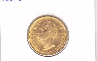 Italy - 20 Lire 1882 R Umberto I - Gold