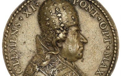 Italy, Papal States, Clemens XI, 1700–1721, AE Medal, by Giovanni Francesco Albani,...