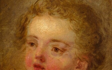 JEAN-BAPTISTE GREUZE(Tournus 1725-1805 Paris)Portrait d'un enfant, probablement le prince Octave de Grande-Bretagne. Huile sur bois....