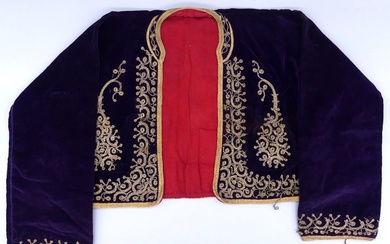 Jacket, Textile (1) - Textile, Velvet, gold embroidery - Turkey - 19th - 20th century