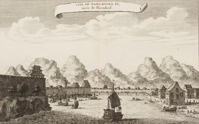 Jacques Nicolas Bellin Panoramic Map of Cite De Nag