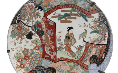 Japanese Imari porcelain dish, 19th century.