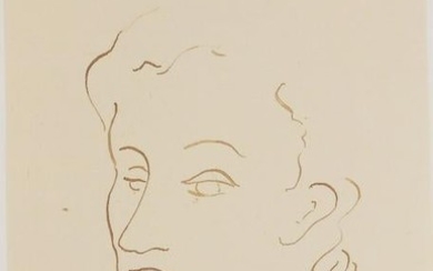 Jean Cocteau (1889-1963) Ink Drawing, Ca. 1940