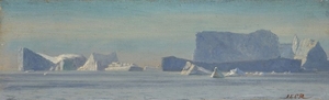 Jens Erik Carl RASMUSSEN Aerøskøbing, 1841 - disparu dans l'Océan Atlantique, 1893 Vue du Groenland