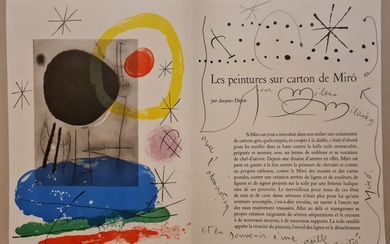 Joan Miro (1893-1983) - Derriere Le Miroir Nr. 51 - 52 (mit Widmung und Zeichnung)