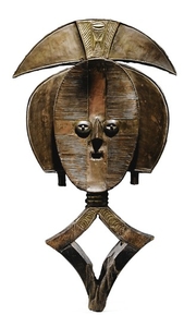 KOTA RELIQUARY FIGURE, GABON, Figure de reliquaire, Kota, Gabon