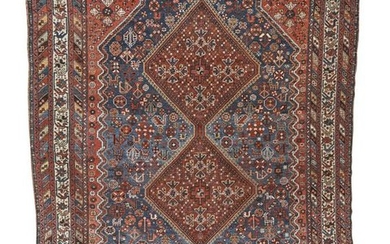 Kampseh Carpet, South Persia, ca. 1925; 10 ft. x 7 ft.
