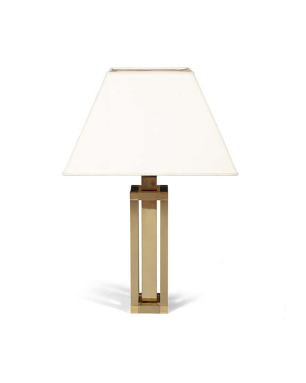 LAMP A brass table lamp, Italy, c.1980. 79cm...