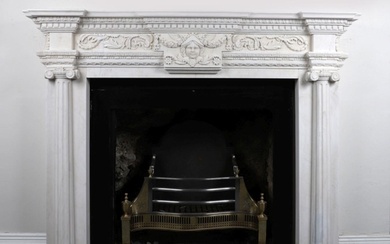 LARGE NEO-CLASSICAL MARBLE CHIMNEY PIECE