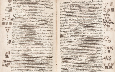 LATTANZIO (250-317) - Firmianus. Divinarum Institutionum libri VII.. Lyon: Soubron, 1615. An edition that collects all the Christian writings of Lactantius, densely...