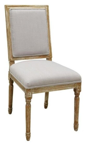 LOUIS XVI STYLE UPHOLSTERED SIDE CHAIR