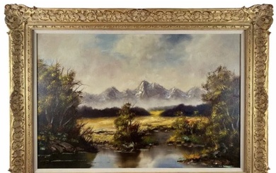Landscape Oil Painting on Canvas - Signed