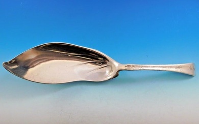 Lap Over Edge Acid Etched by Tiffany Sterling Silver Fish Server Butterflies 13"