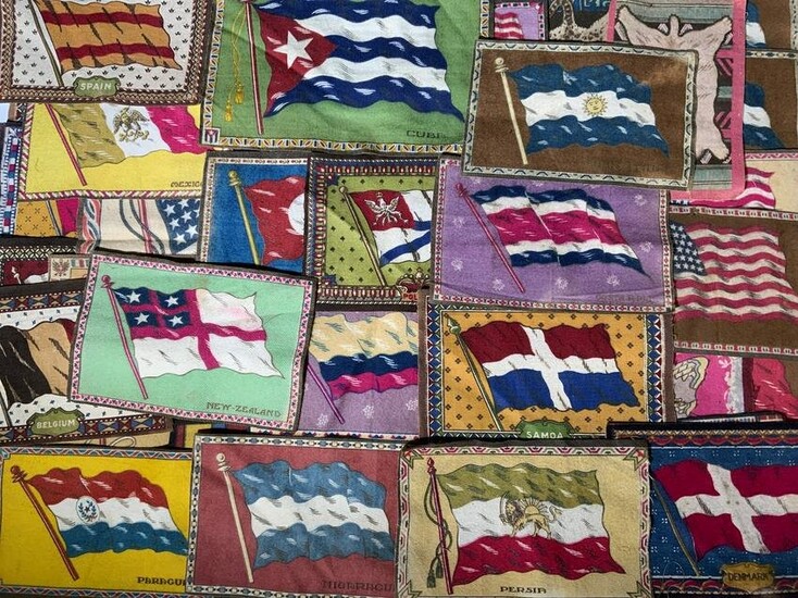 Large Vintage Group Lot Tobacco Quilts