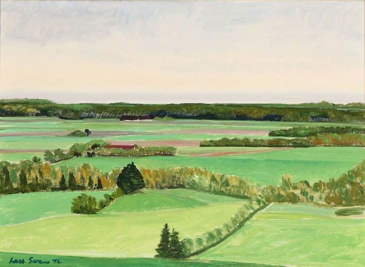 Lars Swane: Landscape. Signed Lars Swane 72. Oil on canvas. 40×55 cm.