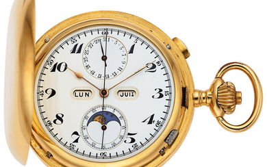 Le Phare, Swiss 18k Gold Quarter-Hour Repeater With Chronograph,...