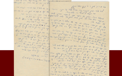 Letter from Rabbi Nachum Partzovitz Regarding His Immigration to...