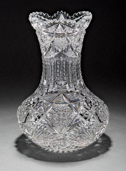 Libbey American Brilliant Cut Glass Vase