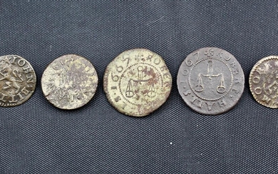 Linton, John Bitton, Farthing, 1657, (Dickinson, Cambs 142), dented flan, otherwise almost very...