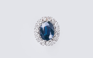 A Sapphire Diamond Clip