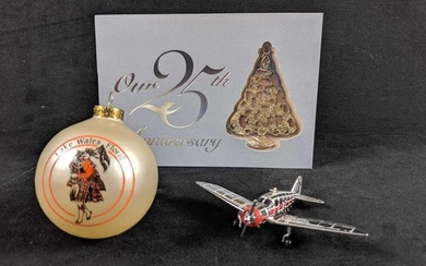 Lot Of Three Travel Ornaments With An Special Exclusive Hallmark Ornament