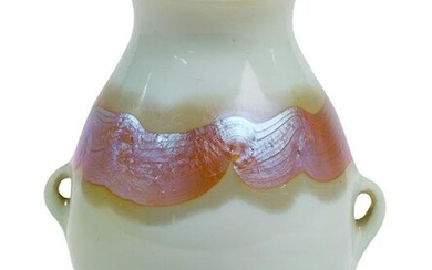 Louis Comfort Tiffany Amphora Style Miniature Vase