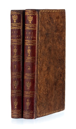 MARMONTEL (Jean-François). Les Incas, ou la Destruction de l'empire du Pérou. Paris, Lacombe, 1777. 2 volumes emboîtés, in-8