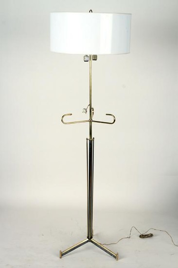 MID CENTURY MODERN BRASS FLOOR LAMP TRIPOD BASE
